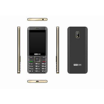 Telefon MaxCom MM236 czarno-złoty