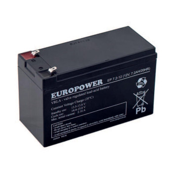 Akumulator Europower do UPS 12V 7,2Ah