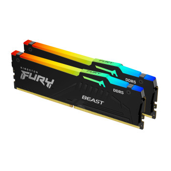 Kingston Technology FURY Beast RGB moduł pamięci 32 GB 2 x 16 GB DDR5 Korekcja ECC