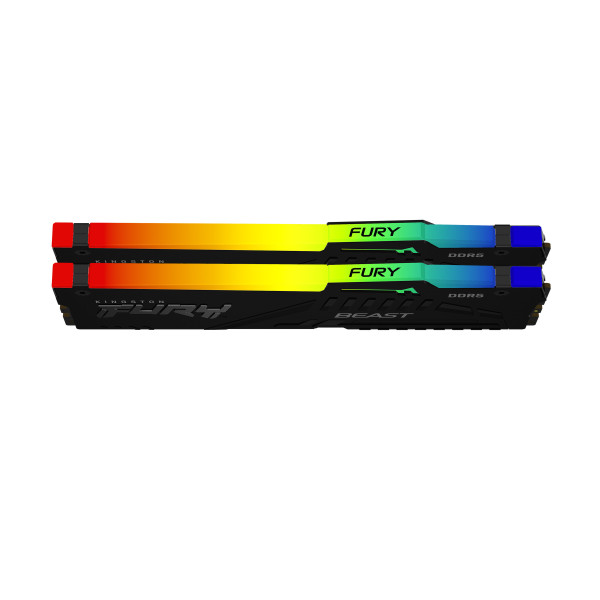 Kingston Technology FURY Beast RGB moduł pamięci 64 GB 2 x 32 GB DDR5 Korekcja ECC Kingston Technology FURY Beast RGB moduł pamięci 64 GB 2 x 32 GB DDR5 Korekcja ECC
