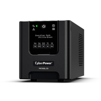 CyberPower PR750ELCD zasilacz UPS Technologia line-interactive 0,75 kVA 675 W 6 x gniazdo sieciowe