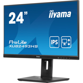 iiyama ProLite XUB2493HS-B6 monitor komputerowy 60,5 cm (23.8") 1920 x 1080 px Full HD LED Czarny