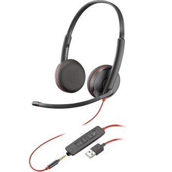 POLY Stereofoniczny zestaw słuchawkowy USB-A Blackwire 3225 (opakowanie zbiorcze)