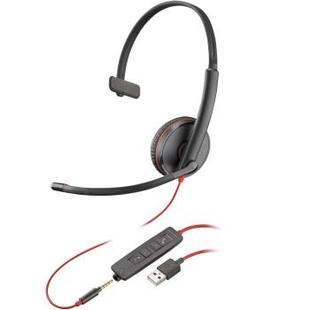 POLY Jednouszny zestaw słuchawkowy Blackwire 3215 USB-A (opakowanie zbiorcze)