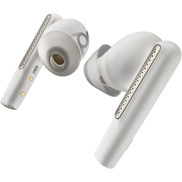 POLY Słuchawki douszne Voyager Free 60 UC w kolorze białego piasku + adapter USB-C BT700 + podstawowe etui z ładowarką POLY Słuchawki douszne Voyager Free 60 UC w kolorze białego piasku + adapter USB-C BT700 + podstawowe etui z ładowarką