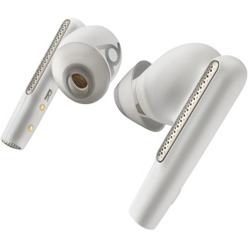 POLY Słuchawki douszne Voyager Free 60 UC w kolorze białego piasku + adapter USB-A BT700 + podstawowe etui z ładowarką