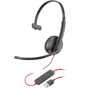 POLY Zestaw słuchawkowy Blackwire C3210 USB-A czarny (opakowanie zbiorcze)