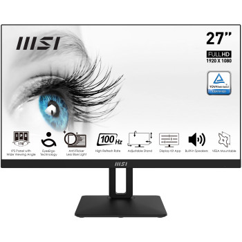MSI Pro MP271APDE monitor komputerowy 68,6 cm (27") 1920 x 1080 px Full HD LCD Czarny