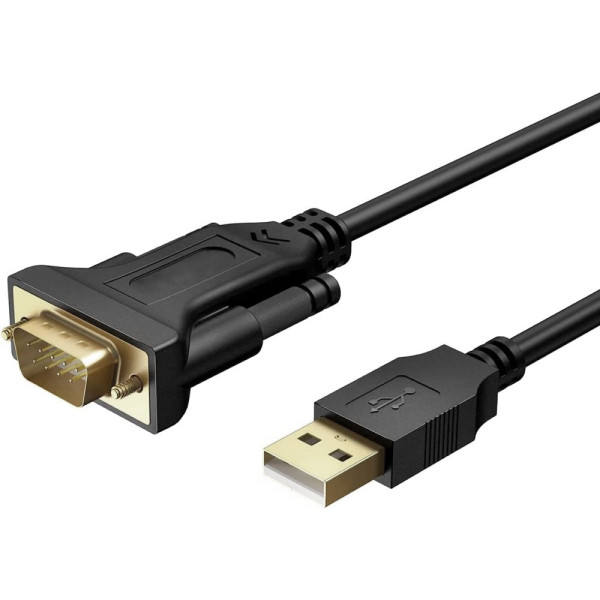 Techly IDATA USB2-SER-1A kabel równoległy Czarny 1,5 m USB Typu-A DB-9 Techly IDATA USB2-SER-1A kabel równoległy Czarny 1,5 m USB Typu-A DB-9