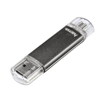 Hama Laeta Twin 64GB USB 2.0 pamięć USB USB Type-A   Micro-USB Szary