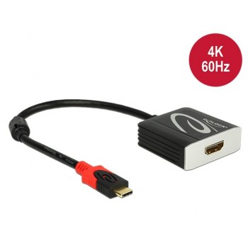 Adapter USB Type-C - HDMI M/F (Thunderbolt 3) 4K 60Hz Czarny