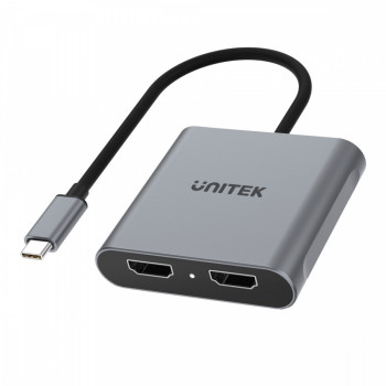 Adapter USB-C - 2x HDMI 2.0, 4K MST, M/F