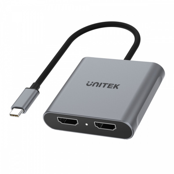 Adapter USB-C - 2x HDMI 2.0, 4K MST, M/F Adapter USB-C - 2x HDMI 2.0, 4K MST, M/F