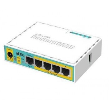 NET ROUTER 10/100M 5PORT HEX/POE LITE RB750UPR2 MIKROTIK