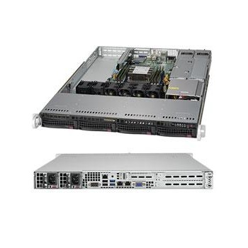 SERVER CHASSIS 1U 500W/CSE-815TQC-R504WB SUPERMICRO