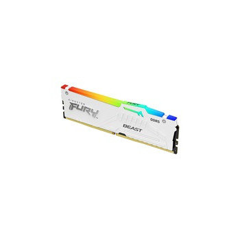KINGSTON DIMM DDR5 16GB 6800MT/s CL34 Non-ECC FURY Beast RGB XMP, Bílá