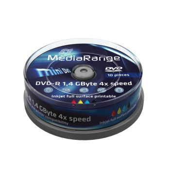MediaRange DVD-R mini 10pcs Spindel Inkjet F