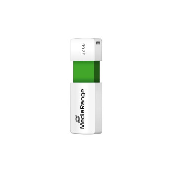 MediaRange USB-Stick 32GB USB 2.0 Slider green