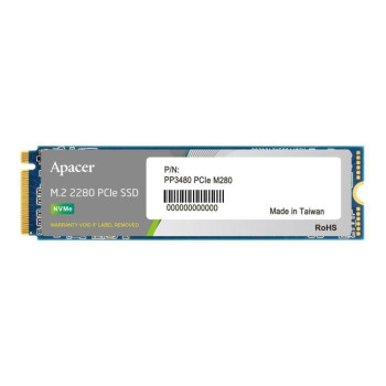Dysk SSD Apacer PP3480 1TB M.2 PCIe NVMe Gen3 x4 2280 (2450/2000 MB/s), TLC 3D NAND