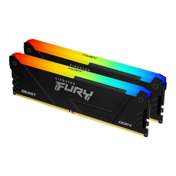 Pamięć DDR4 Kingston Fury Beast RGB 16GB (2x8GB) 3733MHz CL19 1,35V czarna