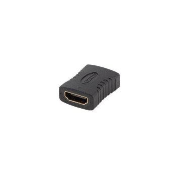Adapter HDMI(F)-HDMI(F) 4K beczka czarny