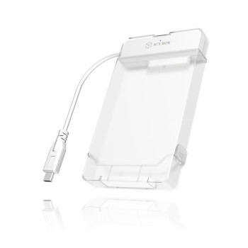 ICY BOX IB-AC703-C Obudowa HDD SSD Półprzezroczysty, Biały 2.5"