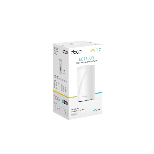 TP-Link Deco BE65 Trójpasmowy (2,4 GHz 5 GHz 6 GHz) Wi-Fi 7 (802.11be) Biały 4 Wewnętrzne TP-Link Deco BE65 Trójpasmowy (2,4 GHz 5 GHz 6 GHz) Wi-Fi 7 (802.11be) Biały 4 Wewnętrzne