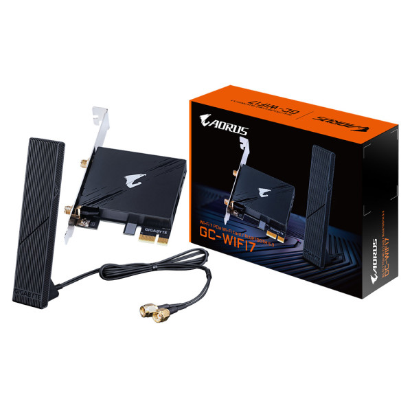 Gigabyte GC-WIFI7 karta sieciowa Wewnętrzny WLAN Bluetooth 5800 Mbit s Gigabyte GC-WIFI7 karta sieciowa Wewnętrzny WLAN Bluetooth 5800 Mbit s