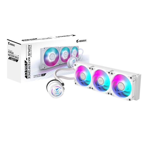 Gigabyte AORUS WATERFORCE II 360 ICE Procesor Chłodnica cieczy all-in-one 12 cm Biały Gigabyte AORUS WATERFORCE II 360 ICE Procesor Chłodnica cieczy all-in-one 12 cm Biały