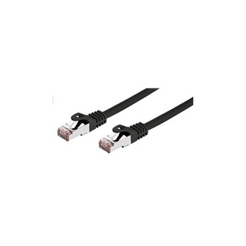 C-TECH kabel patchcord Cat6, FTP, černý, 2m