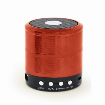 Portable Speaker GEMBIRD Red Portable/Wireless 1xMicro-USB 1xStereo jack 3.5mm 1xMicroSD Card Slot Bluetooth SPK-BT-08-R