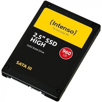 SSD INTENSO 960GB SATA 3.0 Write speed 480 MBytes/sec Read speed 520 MBytes/sec 2,5" 3813460