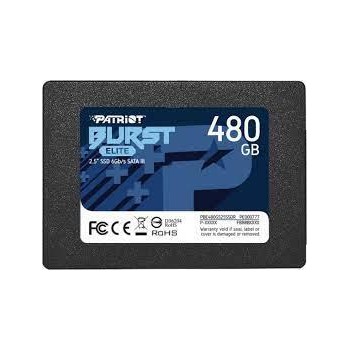SSD PATRIOT Burst Elite 480GB SATA 3.0 3D NAND Write speed 320 MBytes/sec Read speed 450 MBytes/sec 2,5" TBW 200 TB PBE480GS25SS