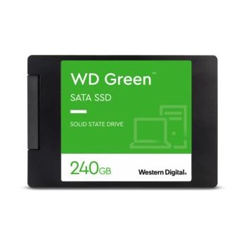 SSD WESTERN DIGITAL Green 240GB SATA 3.0 SLC Write speed 430 MBytes/sec Read speed 545 MBytes/sec 2,5" MTBF 1000000 hours WDS240