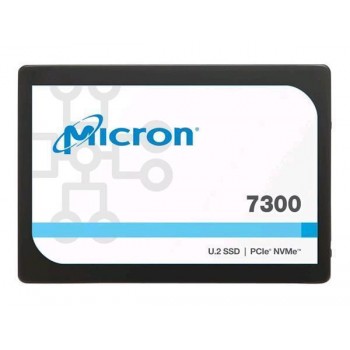 SSD MICRON SSD series 7300 Pro 7.68TB PCIE NVMe NAND flash technology TLC Write speed 1900 MBytes/sec Read speed 3000 MBytes/sec