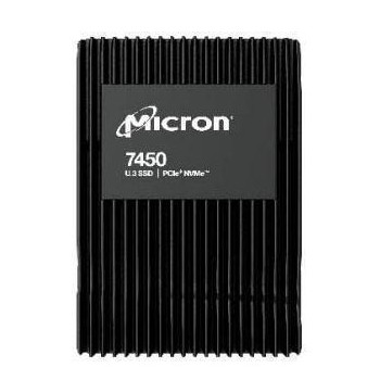 SSD MICRON SSD series 7450 MAX 12.8TB PCIE NVMe NAND flash technology TLC Write speed 5600 MBytes/sec Read speed 6800 MBytes/sec