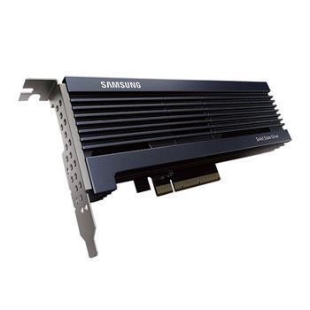 SSD SAMSUNG 12.8TB PCIE NVMe Write speed 3800 MBytes/sec Read speed 8000 MBytes/sec Form Factor Half-Height, Half-Length MTBF 20