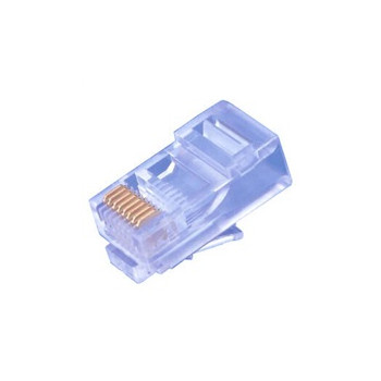 Konektor UTP RJ45 (8p8c), Cat5E, 30µm, licna(lanko) - 100 ks