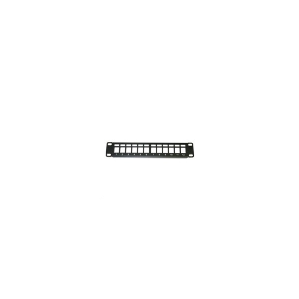 10" modulární patch panel XtendLan 12port, černý 10" modulární patch panel XtendLan 12port, černý