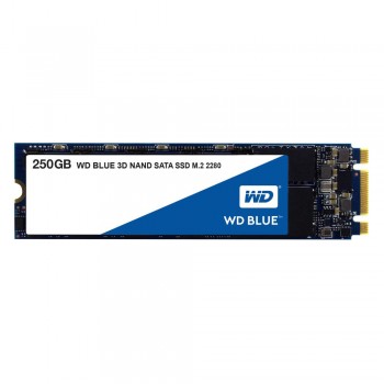 SSD WESTERN DIGITAL Blue 250GB M.2 SATA 3.0 TLC Write speed 525 MBytes/sec Read speed 550 MBytes/sec 2.3mm TBW 100 TB MTBF 17500