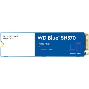 SSD WESTERN DIGITAL BLUE SN570 500GB M.2 PCIE NVMe TLC Write speed 2300 MBytes/sec Read speed 3500 MBytes/sec WDS500G3B0C