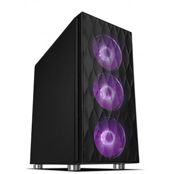Geh Cooltek Eins RGB Midi Tower, Schwarz ATXM-ATXITX
