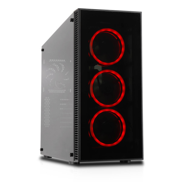 Geh Cooltek VIER Midi Tower RGB Schwarz ATXM-ATXITX Geh Cooltek VIER Midi Tower RGB Schwarz ATXM-ATXITX