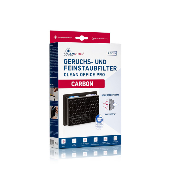 Clean Office Drucker Feinstaubfilter Carbon 150x120x50mm 2er Clean Office Drucker Feinstaubfilter Carbon 150x120x50mm 2er