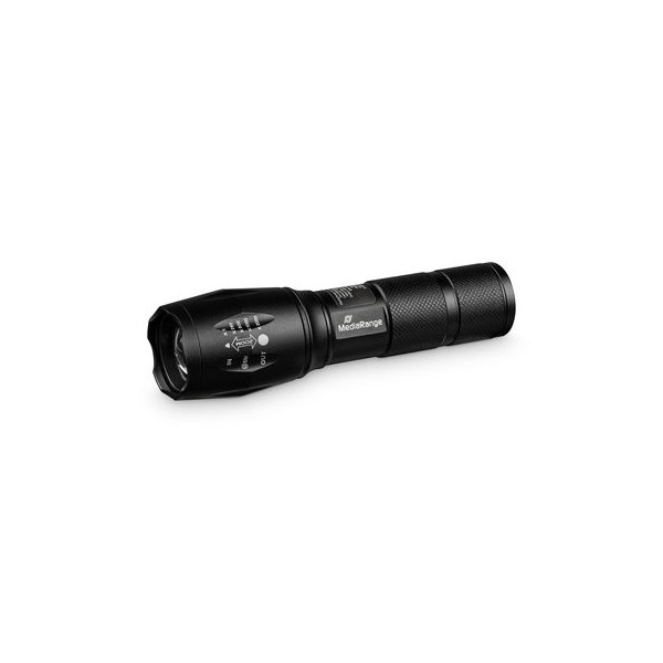 MediaRange LED Taschenlampe mit Powerbank 1800mAh Akku, sw MediaRange LED Taschenlampe mit Powerbank 1800mAh Akku, sw