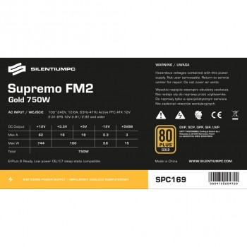 Supremo FM2 Gold 750W Modular
