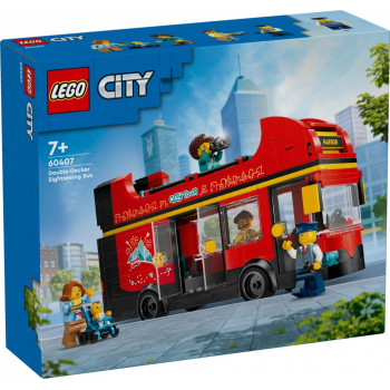 Klocki City 60407 Czerwony, piętrowy autokar