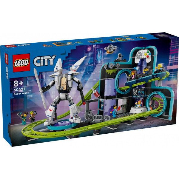 Klocki City 60421 Park Świat Robotów z rollercoasterem Klocki City 60421 Park Świat Robotów z rollercoasterem