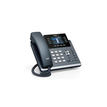 Yealink SIP-T44W SIP telefon, grafický 3,7" displej, 2 x RJ45 10/100/1000 Mbps, WiFi, PoE, bez adaptéru