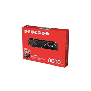 ADATA SSD 8TB XPG GAMMIX S70 Blade, PCIe Gen4x4 M.2 2280, (R:7400/ W:6800MB/s)